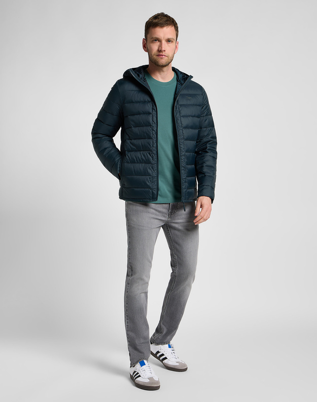 LEE MĘSKA KURTKA ZIMOWA LEE PUFFER JACKET CHARCOAL 112355704