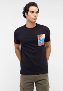 Męski T-Shirt Mustang Style Austin Jet Black 1016270 4188