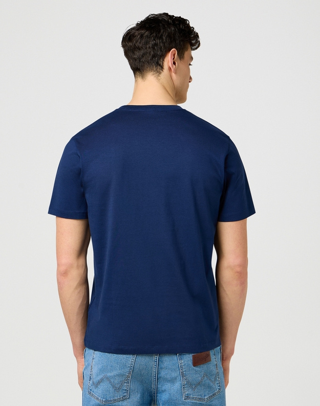 MESKA KOSZULKA WRANGLER SMALL AMERICANA TEE NAVY 112371410