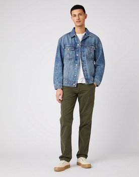 MĘSKA KURTKA JEANSOWA WRANGLER ANTI FIT JACKET STONE EROSION W459SF667 112141345