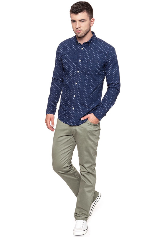 KOSZULA WRANGLER 1PKT BUTTON DOWN SHI DARK INDIGO W5931LH1E