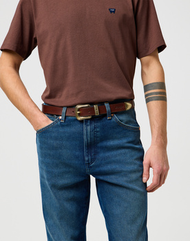MESKI PASEK WRANGLER WESTERN BELT BROWN 112372623