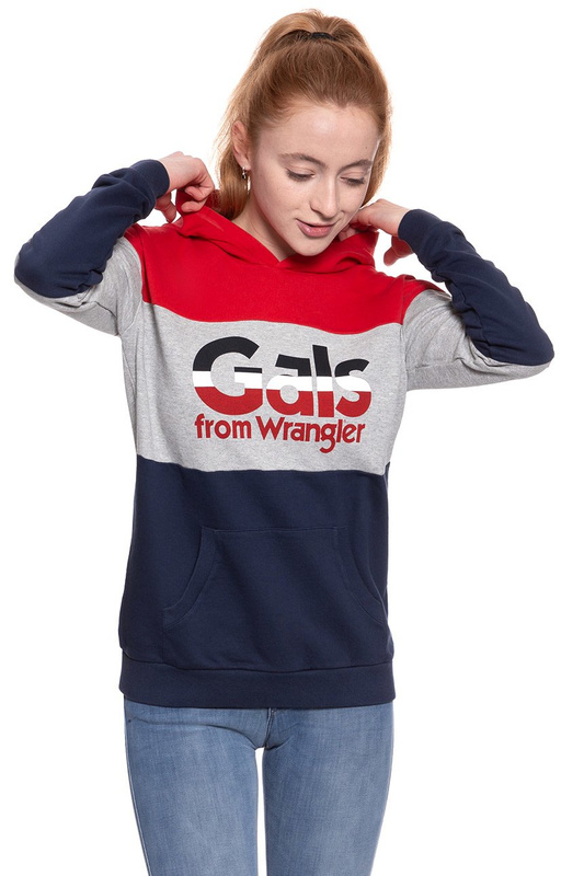 WRANGLER KABEL HOODIE NAVY W604OHY35 112130391