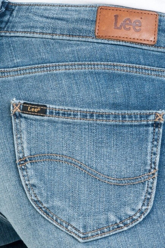 LEE SCARLETT CROPPED DAMSKIE SPODNIE JEANSOWE DŻINS JEANSY BROOKLYN RETRO L30CKJMP