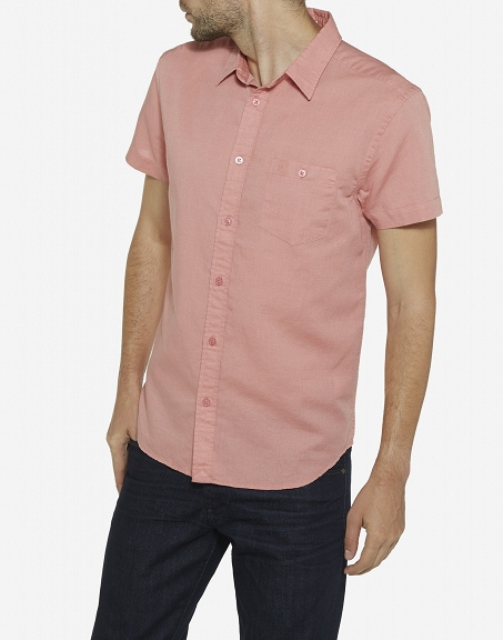 WRANGLER S/S 1 PKT SHIRT MĘSKA KOSZULA KRÓTKI RĘKAW DUSTY ROSE W5860LOS7