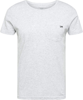 MĘSKI T-SHIRT LEE LEE POCKET TEE SHARP GREY MELE L65YBC03 112116266