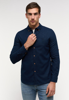 Męska Koszula MUSTANG Rawlins Navy Blazer 1014773 5324