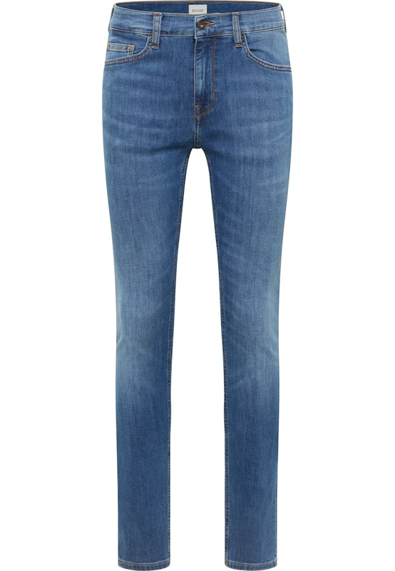 Męskie Spodnie Jeansowe Mustang Style Frisco Skinny Denim Blue 1017419 5000 583