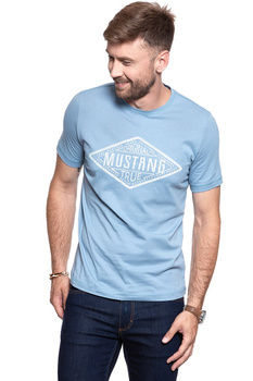 MUSTANG T SHIRT Alex C Print FADED DENIM 1007824 5124