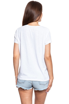 MUSTANG T SHIRT DAMSKI Alina C Print General White 1009835 2045