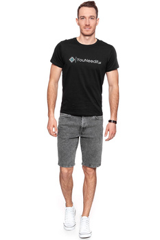 KRÓTKIE SPODENKI WRANGLER DENIM SHORT BLEACHED BLACK W14CRA24P 112126620