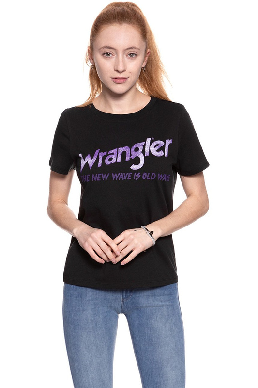 WRANGLER OLD WAVE TEE BLACK W7383EV01 112131031