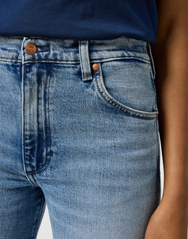 DAMSKIE SPODNIE  JEANSOWE WRANGLER SUNSET FROSTY SILVER 112356409