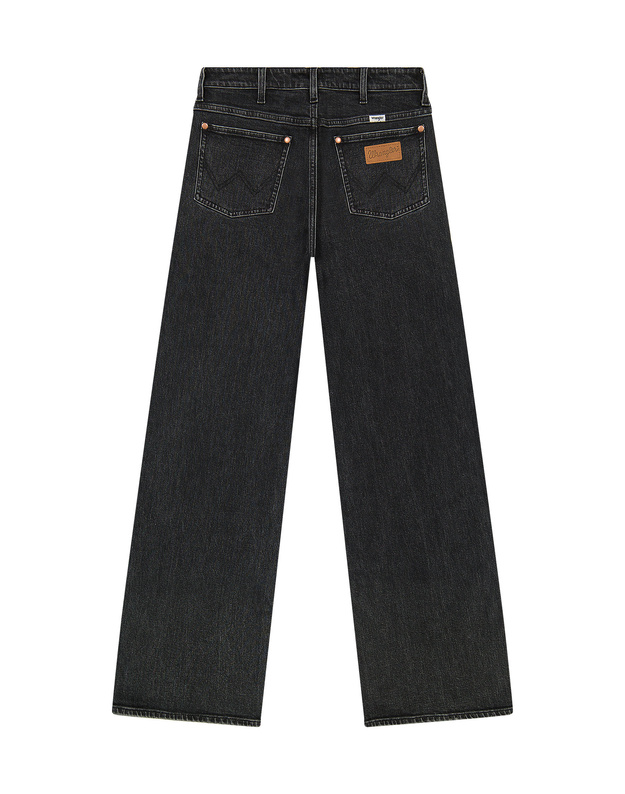DAMSKIE SPODNIE WRANGLER LOOSE STRAIGHT BLACK SAND 112371182