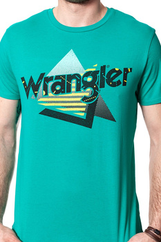 KOSZULKA WRANGLER LOGO TEE SPECTRA GREEN W7B62FQWB 112131519