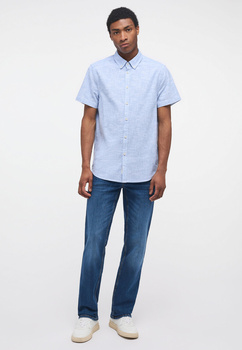 MĘSKA KOSZULA MUSTANG Collin Fil a Fil Shirt Faded Denim 1013965 5124