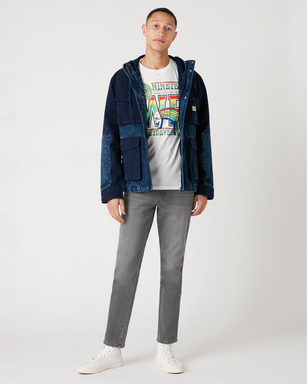 MĘSKI T-SHIRT WRANGLER SS 1947 TEE VINTAGE WHITE W7AUD3X1Y 112131364