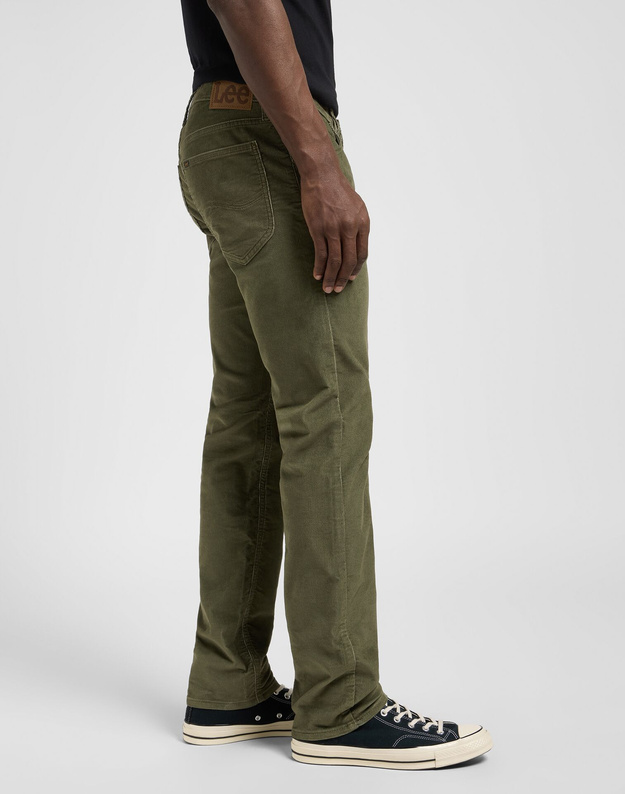 MESKIE SPODNIE LEE DAREN ZIP FLY MERCANTILE GREEN 112370534