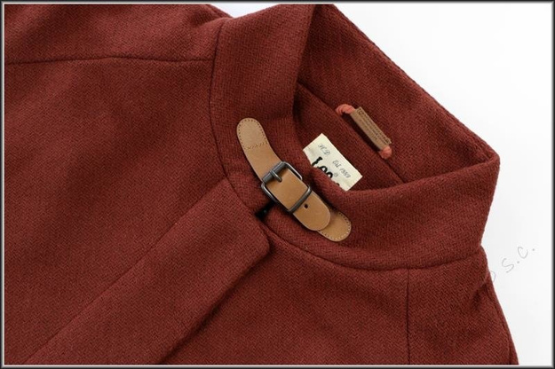 DAMSKI PŁASZCZ LEE WOOL COAT BURNT HENNA L56YVUMU      $    