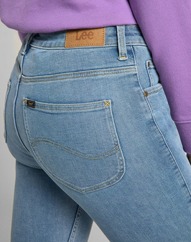 LEE SCARLETT HIGH DAMSKIE SPODNIE JEANSOWE ZIP GREY LIV L31BQDBR 112139833