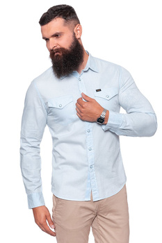 LEE WESTERN SHIRT HALOGEN BLUE L644IBSA