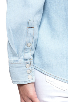 WRANGLER JEANIES SHIRT BLUE RIPPED W5Q1LW96Q 112130288