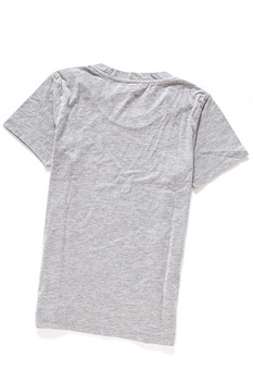 WRANGLER S/S LOGO TEE MID GREY MEL W7366EV37