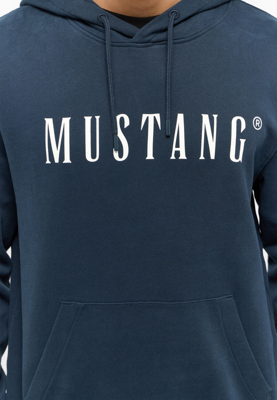 MĘSKA BLUZA Z KAPTUREM MUSTANG LOGO Bronson Carbon 1014687 4135