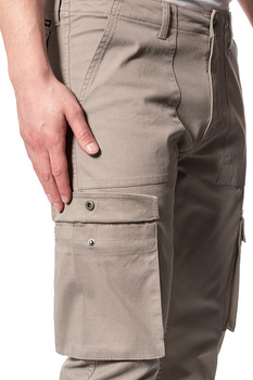 WRANGLER SPODNIE MĘSKIE CARGO PANTS BEIGE W15EA4XBB 112126801