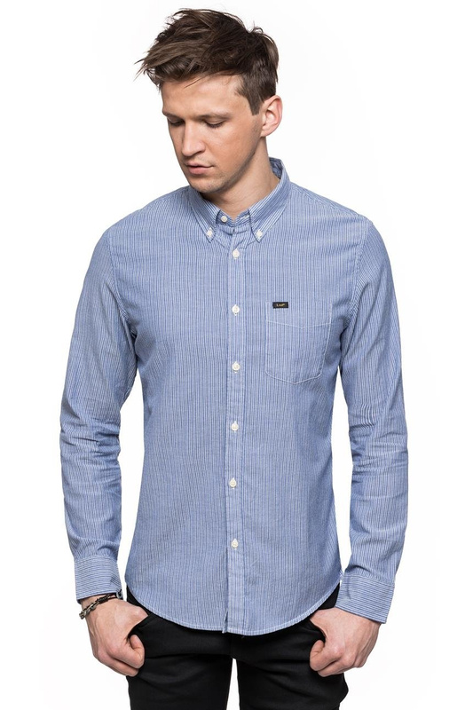 LEE BUTTON DOWN NIGHT BLUE L880ZMDY