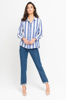 SPODNIE DAMSKIE LEE MOM STRAIGHT BLUE L32IGAEF 112107552