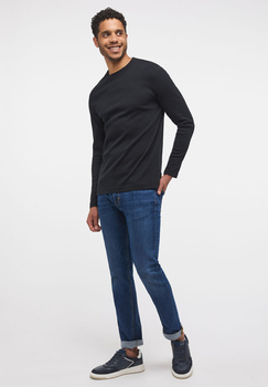 MUSTANG ANTON B MĘSKA KOSZULKA Z DŁUGIM RĘKAWEM LONGSLEEVE BASIC BLACK 1014108 4142