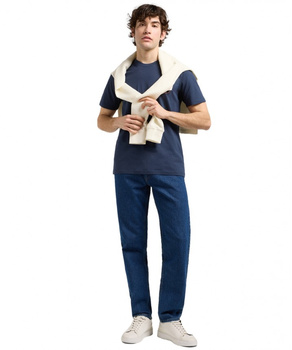 MESKA KOSZULKA  LEE REGULAR SMALL LOGO TEE MOOD INDIGO 112370439