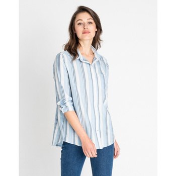 LEE ONE POCKET SHIRT DAMSKA KOSZULA PASKI SKY BLUE L46KUGLM 112110943