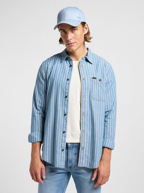 LEE MĘSKA CZAPKA Z DASZKIEM LEE ESSENTIAL CAP CONCRETE GRAY 112364304