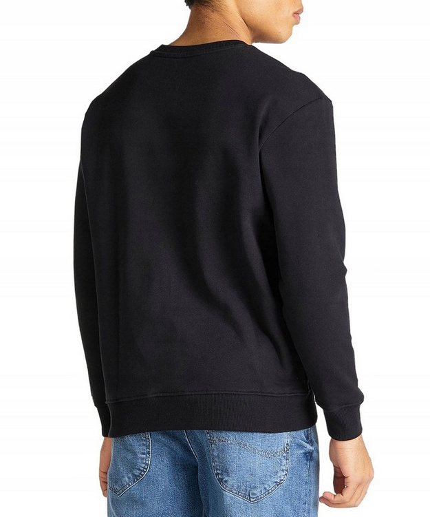 LEE BASIC CREW LOGO SWS MĘSKA BLUZA NADRUK MIDNIGHT NAVY L80XTJMA 112121583