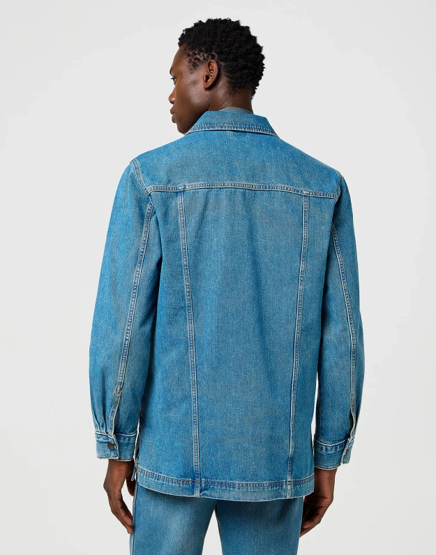 MESKA KURTKA JEANSOWA  WRANGLER  WRANGE JACKET IRON FORGE 112371445