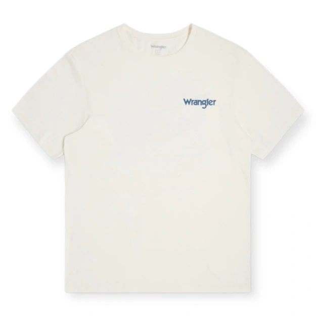MESKA KOSZULKA WRANGLER GRAPHIC TEE WORN WHITE 112362835