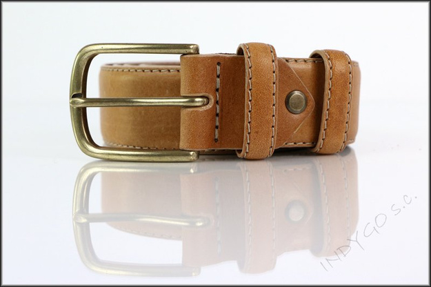 LEE GENTLEMEN'S BELT IN DARK COGNAC LB015080