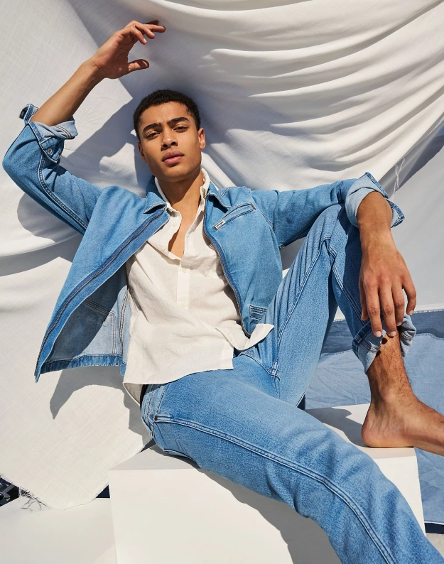 MESKA KURTKA WRANGLER RODEO UTILITY JACKET BOHEMIAN BLUE 112362738