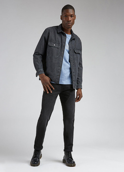 LEE DAREN ZIP FLY MĘSKIE SPODNIE JEANSOWE JEANSY PITCH BLACK L707ADEV 112322220