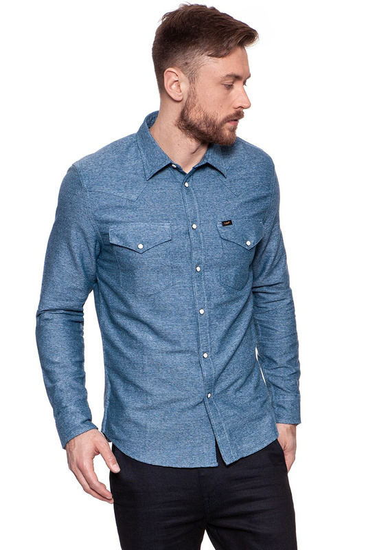 LEE WESTERN SHIRT MEDIEVAL BLUE L643CV13