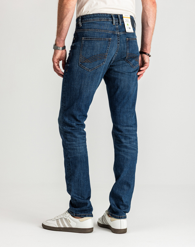Męskie Spodnie Jeansowe Josh Regular Slim Mid Stone Wash Denim 1047978 10281