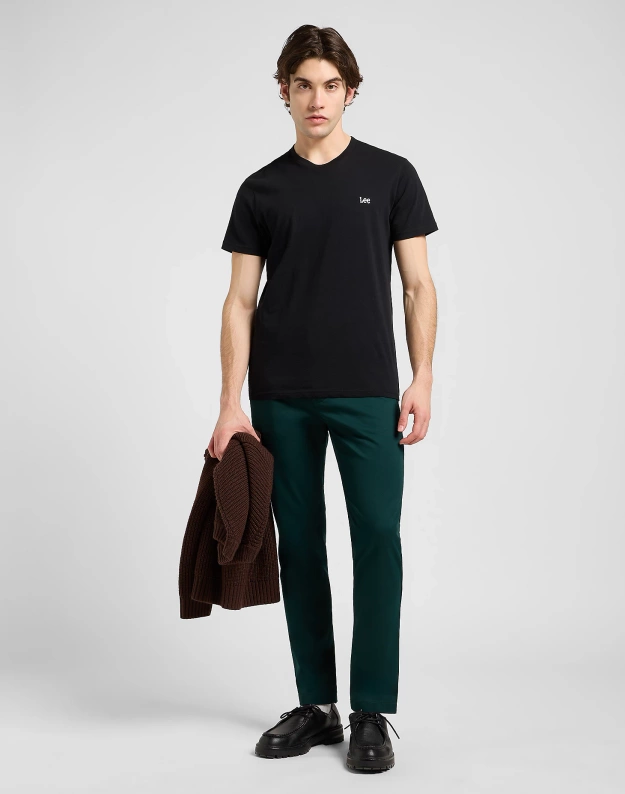 MESKIE SPODNIE LEE SLIM CHINO JADE FOREST 112370610