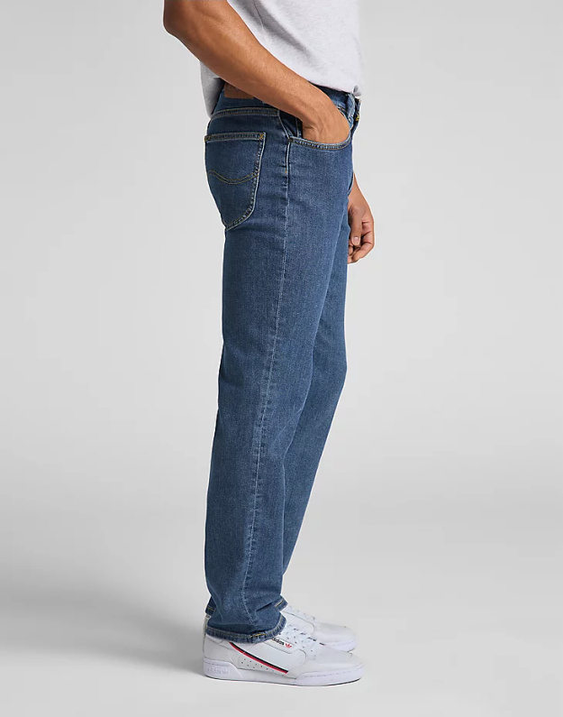 LEE BROOKLYN STRAIGHT MĘSKIE SPODNIE JEANSOWE MID STONEWASH L45271KX 112110081
