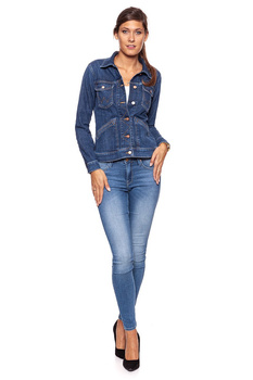 DAMSKA KURTKA JEANSOWA WRANGLER HERITAGE JACKET DEEP SEA W405GS12S 112128702