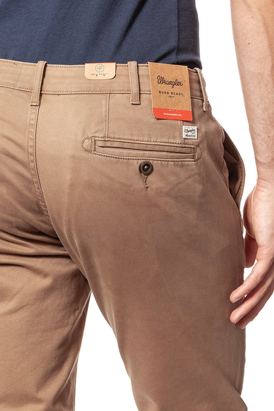 WRANGLER SPODNIE MĘSKIE CHINO TOBACCO BROWN W14LCF81A      $    