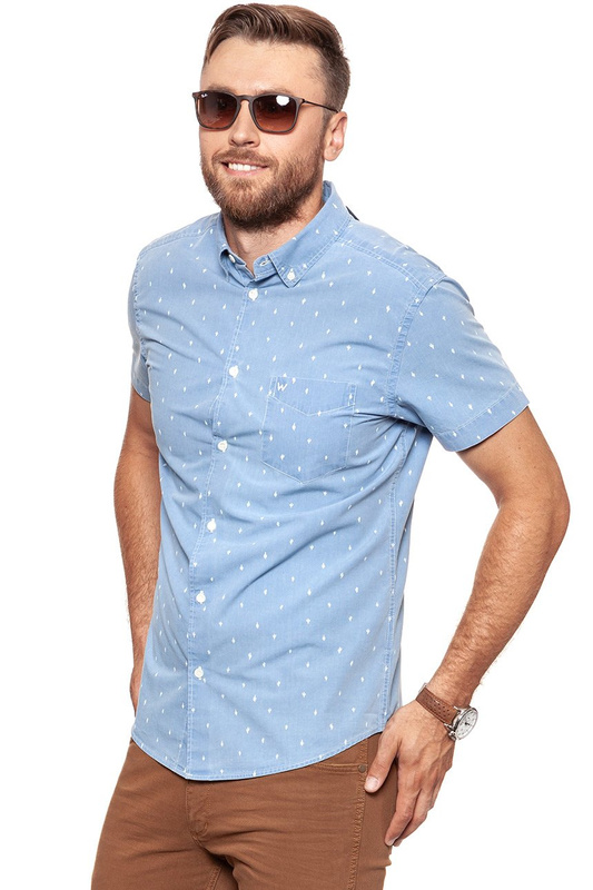 KOSZULA WRANGLER BUTTON DOWN INDIGO W59446G4E 112129753