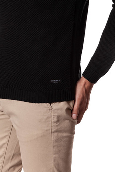 LEE STRUCTURED CREW KNIT BLACK L84EOC01