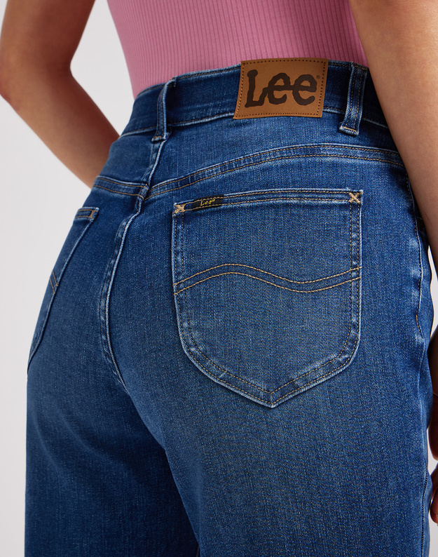 DAMSKIE SPODNIE LEE ULC STRAIGHT COBALT SHEEN 112350786